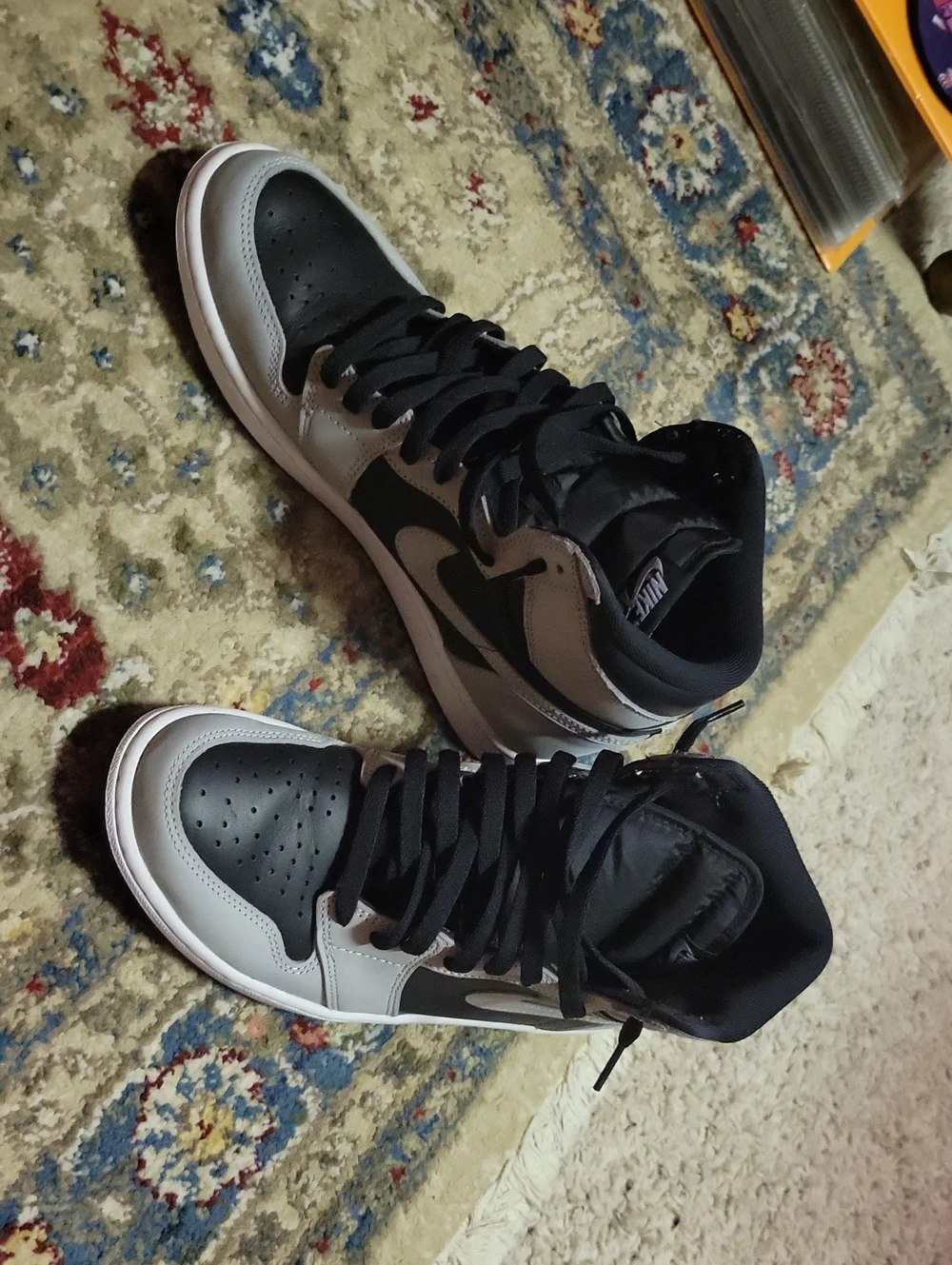 Jordan Men’s Black and Gray High-Top Sneakers